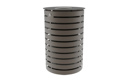 CORBEILLE DE VILLE EN ACIER GRASSE MOTIF DROIT
POUBELLE DE RUE POUR ESPACE PUBLIC