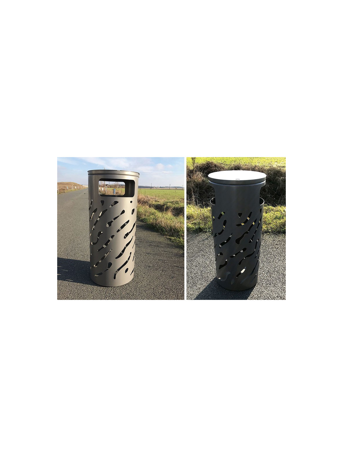 CORBEILLE JUSSAC AVEC COUVERCLE REHAUSSE