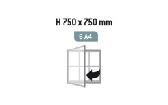 VITRINE TRADITION ANODISE CADRE 30 mm