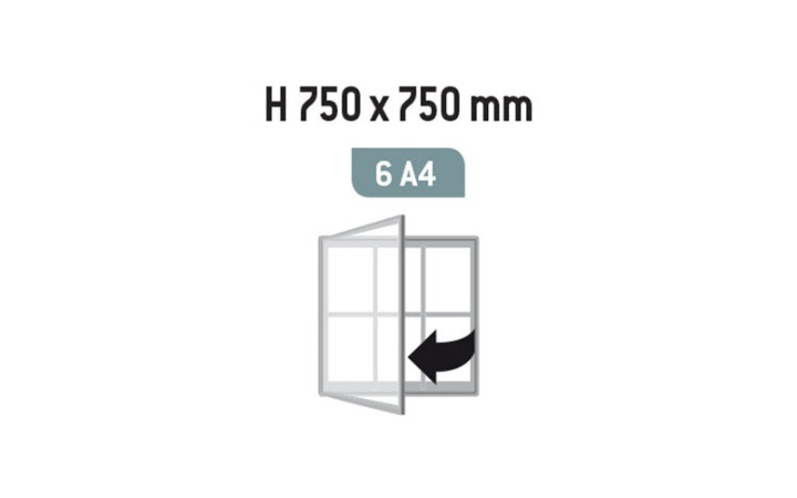 VITRINE TRADITION ANODISE CADRE 30 mm