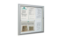 VITRINE TRADITION ANODISE EXEMPLE 750 X 750 mm