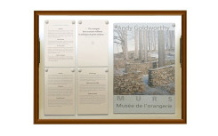 VITRINE 1000 CADRE 75 mm PEINT - FORMAT 8 A4 - SOULEVANTE