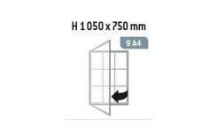 VITRINE 2000 CADRE 75 mm PEINT