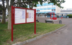 VITRINE 1000 SUR PIEDS Ø 76 mm - RAL 3004