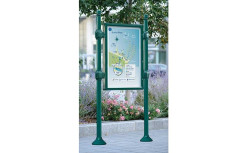 PANNEAU VITRINE SANS BANDEAU  H. 1200 mm - 12 A4
