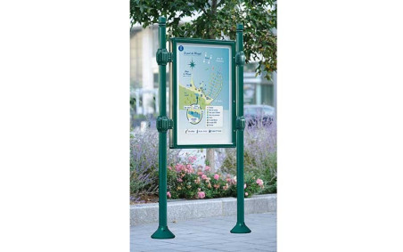 PANNEAU VITRINE SANS BANDEAU  H. 1200 mm - 12 A4