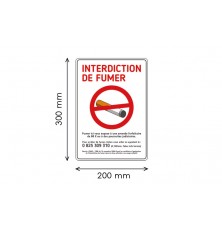 PANNEAU IMPRIME - INTERDICTION DE FUMER - MODELE B