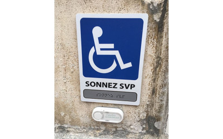PLAQUE IMPRIMEE BRAILLE - PMR
