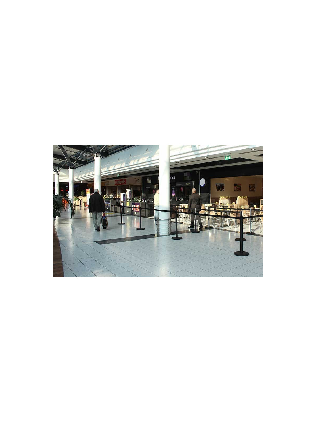 KIT POTEAUX NOIRS DE GUIDAGE A SANGLE - NOIR