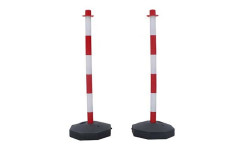 KIT 2 POTEAUX PVC ECO SANS CHAINE