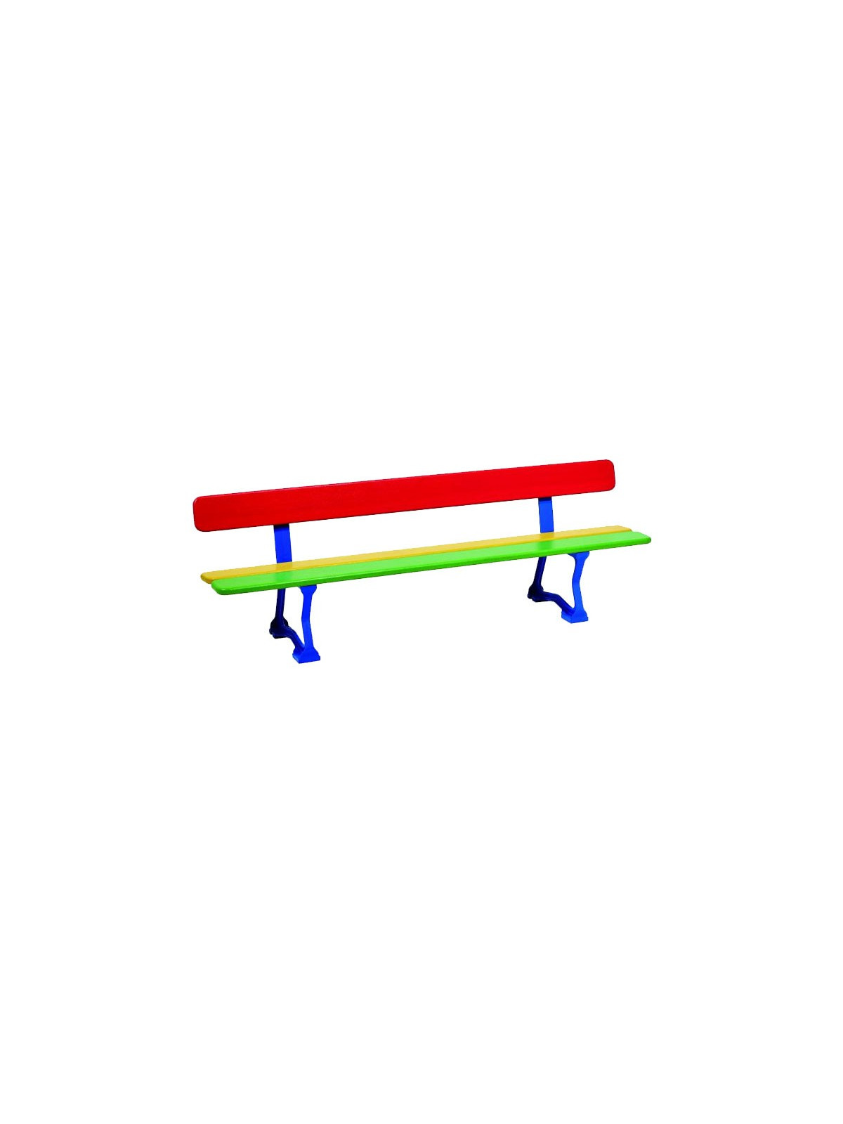 BANC EXTÉRIEUR CAMILLE MATERNELLE MULTICOLORE
BANC POUR ENFANT COUR D’ÉCOLE ET AIRE DE JEUX