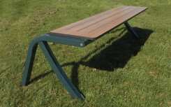 BANQUETTE JOSSE Lames en stratifé compact HPL 18 mm structure acier