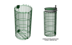 ENTOURAGE GRILLE VERTE POUR SUPPORT SAC