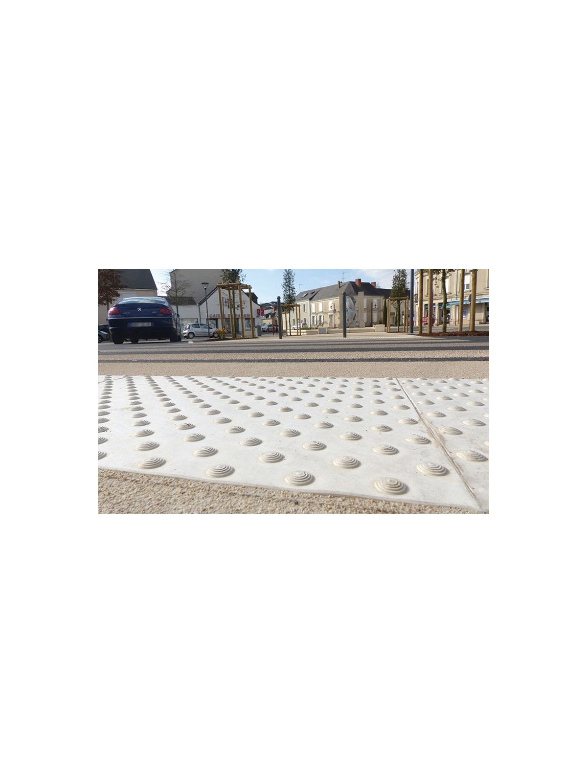 BANDE PODOTACTILE EXTERIEURE 400x600 mm - lot de 4