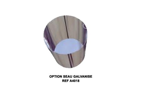 SEAU GALVANISE POUR CORBEILLE 100 L