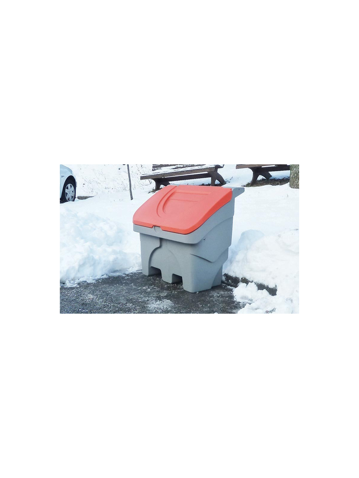 BAC A SEL / BAC A SABLE POLYETHYLENE - 130 L
BAC DE STOCKAGE SEL ET SABLE
COFFRE MUNICIPALE POUR DÉNEIGEMENT