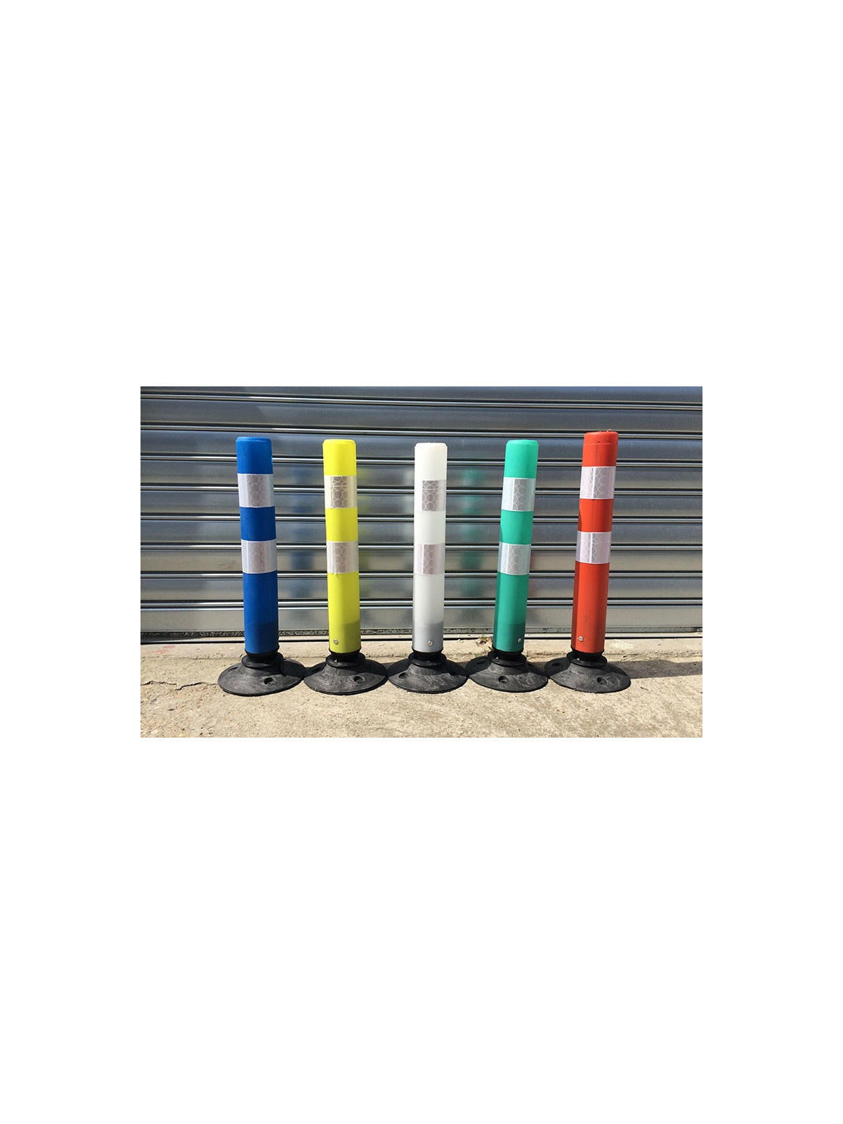 BALISE ARTICULEE DE JALONNEMENT - H. 750 mm en polyéthylène habillé d'un film rétro