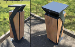 CORBEILLE LISERON ACIER ET BOIS COMPACT
POUBELLE EXTÉRIEURE DESIGN MODERNE POUR RESTAURANT OU ESPACE URBAIN