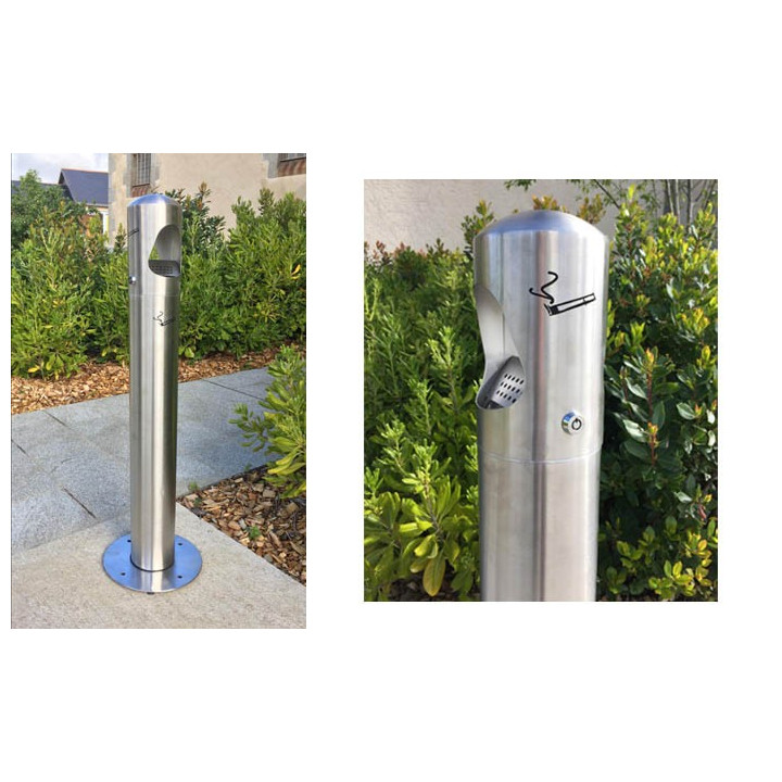 CENDRIER INOX SUR SOCLE A FIXER
CENDRIER SUR PIED 4 L ESPACE EXTÉRIEUR PROFESSIONNEL