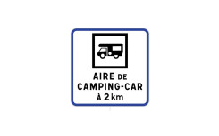 PANNEAU AIRE DE CAMPING-CAR - MODELE E
