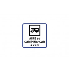 PANNEAU AIRE DE CAMPING-CAR - MODELE E