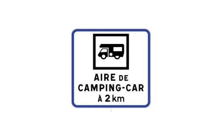 PANNEAU AIRE DE CAMPING-CAR - MODELE E