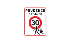 PANNEAU PRUDENCE ENFANTS - MODELE C
