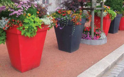 JARDINIERE POT CARRE POLYETHYLENE