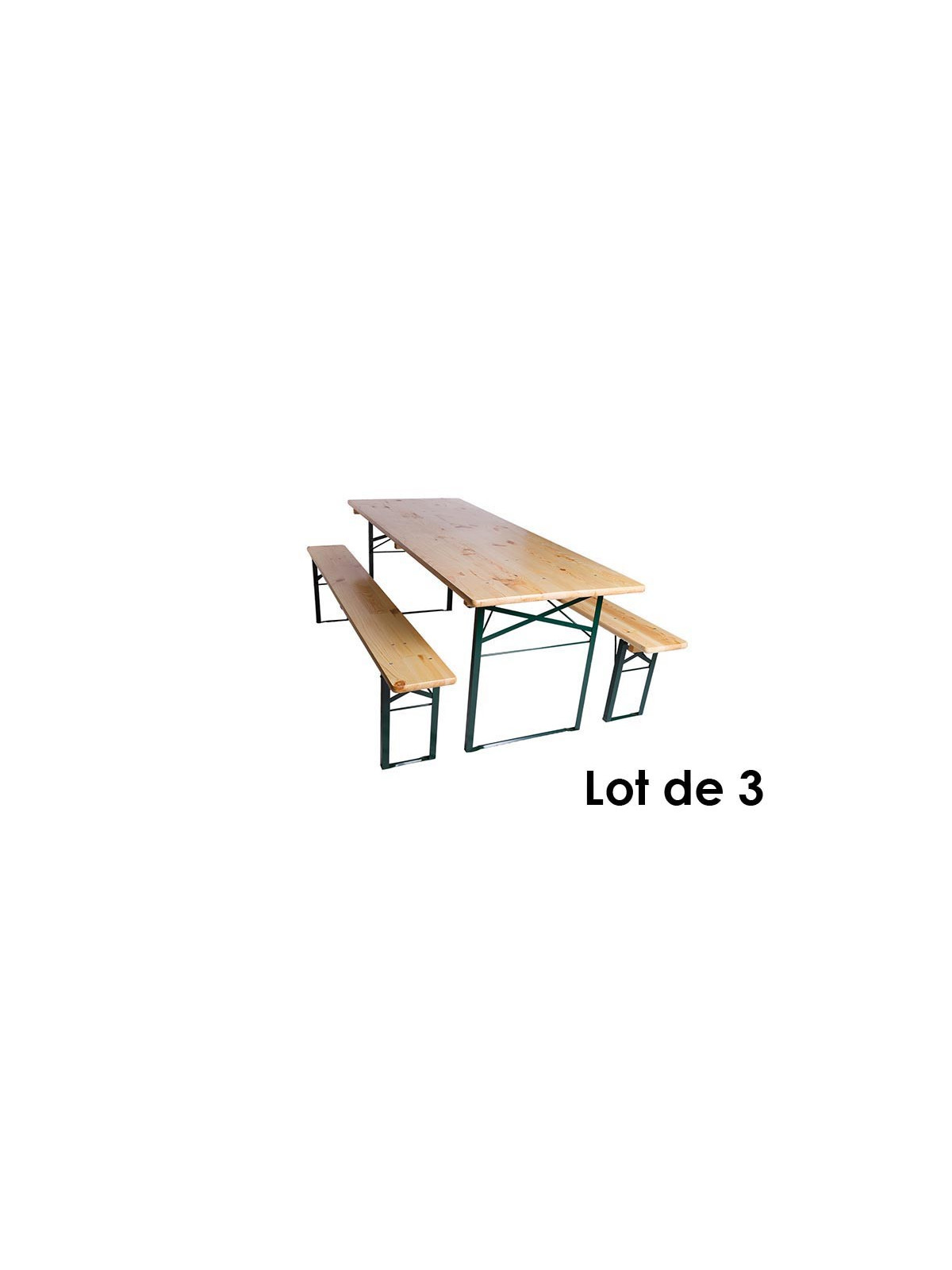 LOT DE 3 ENSEMBLES BRASSERIE ALSACE lg 800 mm Lg 2000 mm