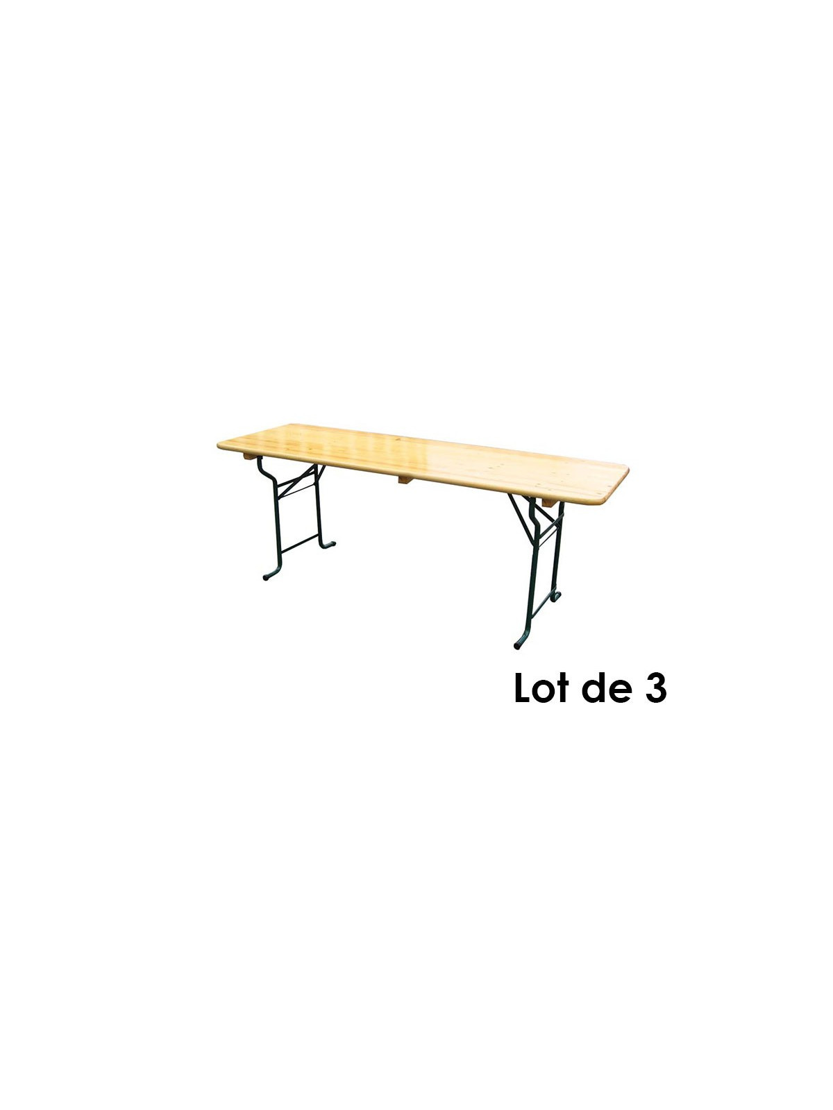LOT DE 3 TABLES LORRAINE lg 700 MM Lg 2000 MM