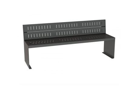BANC ÉLITE TOUT ACIER GRIS PROCITY
