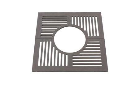 GRILLE D'ARBRE SISTERON en fonte finition peint noir oxyron