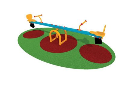JEU BASCULE DOUBLE COMETE TANCHE D'AGE 2 à 8 ANS ZONE D'IMPACT 12 M²