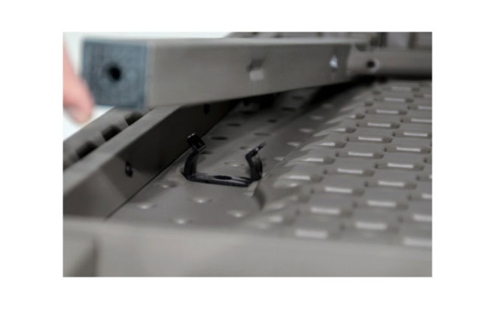 LOT DE 3 TABLES RECTANGULAIRES POLYETHYLENE GRIS 1830 X 760 MM