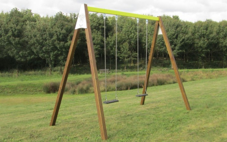 PORTIQUE 2 M POUTRE ACIER 2 BALANÇOIRES