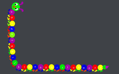 ALPHABET MILLE-PATTES MAJUSCULE COULEUR