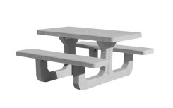 TABLE DE PIQUE NIQUE BÉTON DOMENE GRIS SABLE