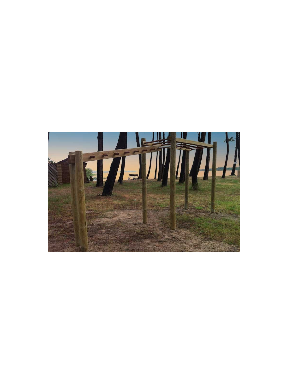 PARCOURS DE SANTÉ ÉCHELLE DE SUSPENSION INCLINÉE