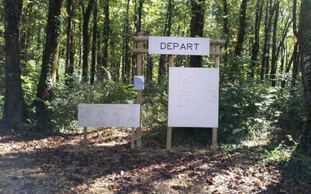 PARCOURS DE SANTÉ PANNEAU DE DÉPART ET D'INFORMATION