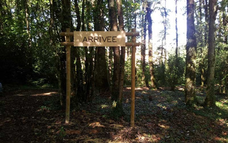 PARCOURS DE SANTÉ PANNEAU D'ARRIVÉE ET D'INFORMATION