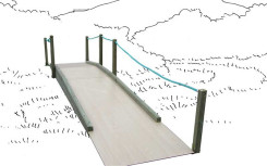 PARCOURS DE SANTE PMR MODULE DOUBLE PENTE module PMR fabrication française