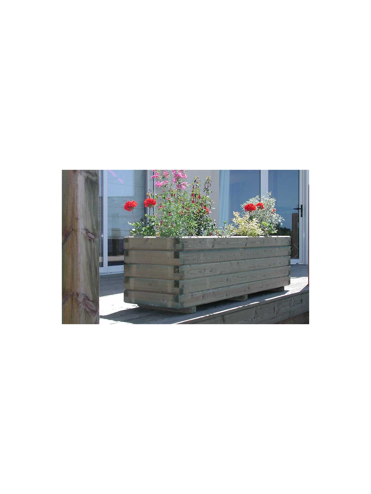 JARDINIERE BRETAGNE RECTANGULAIRE 500 X 1800 X H.520 mm
BAC A FLEUR EN BOIS EXTERIEUR POUR MAIRIE ET COLLECTIVITE