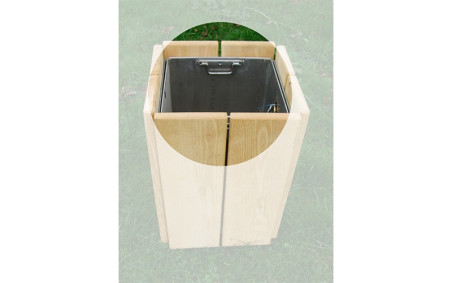 BAC ACIER GLAVANISE POUR CORBEILLE RENNES