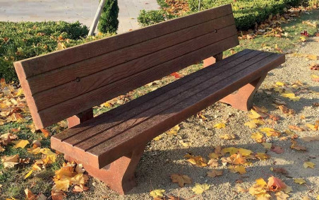 BANC BÉTON ASPECT BOIS