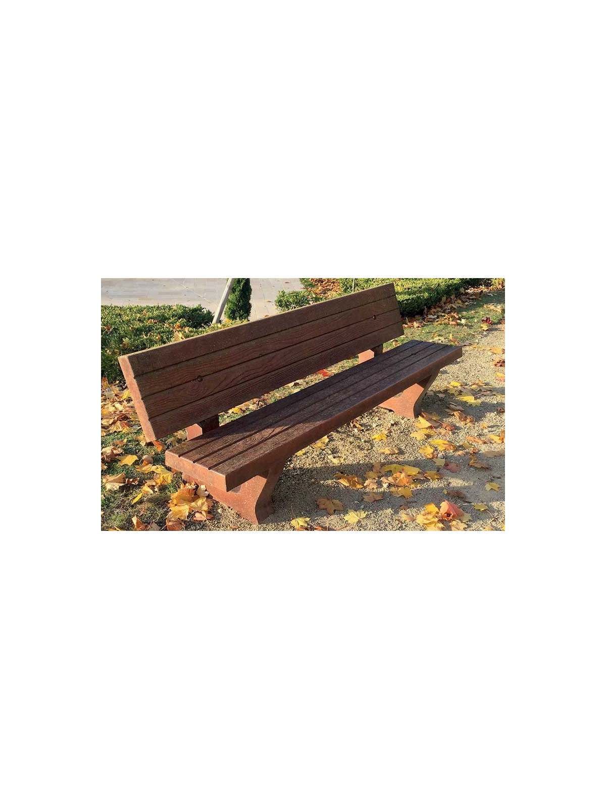 BANC BÉTON ASPECT BOIS