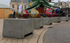 BLOC ANTI BELIER BETON avec réservation passage de fourche