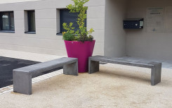 BANQUETTE CHATEL BÉTON LISSE