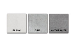 Finition en béton lisse : GRIS, ANTHRACITE ou BLANC