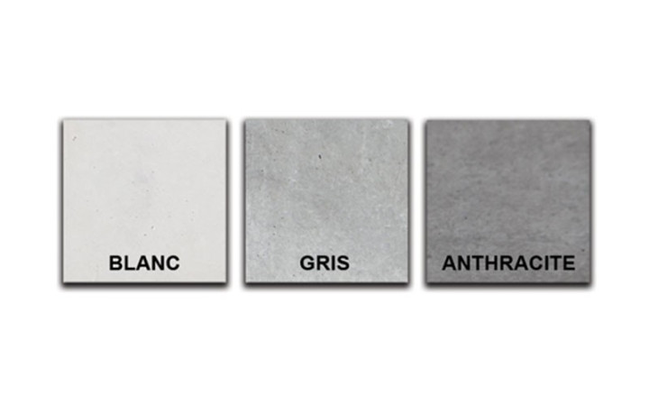 Finition en béton lisse : GRIS, ANTHRACITE ou BLANC