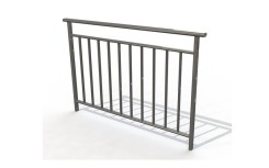 Barrière de ville type garde corps pour espace extérieur en hauteur